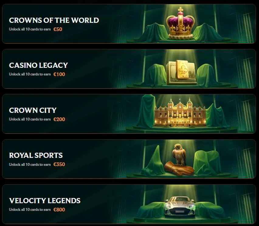 Coleções crownplay casino