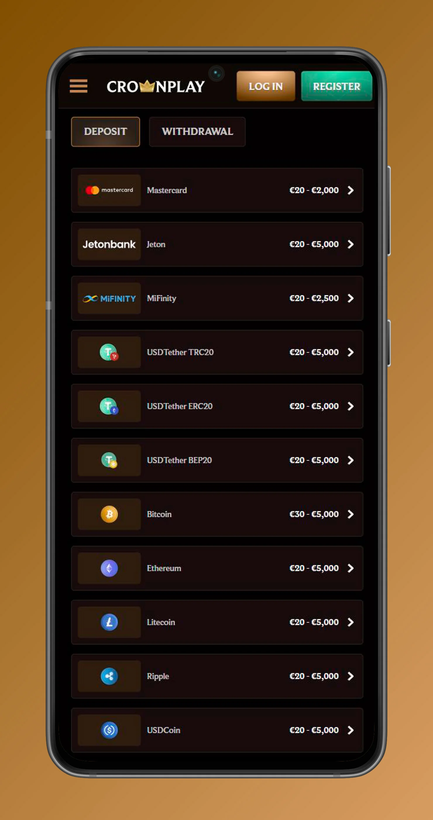 Deposit in crownplay casino